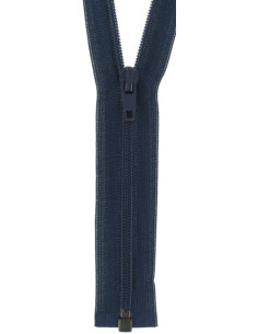 Super fine separable nylon zipper - Navy blue