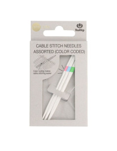 Set of 3 cable needles with color codes Tulip