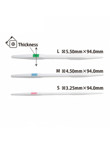 Set of 3 cable needles with color codes Tulip
