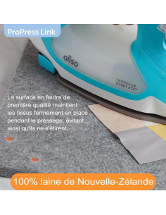 Pro Press Link Oliso 35 cm x 35 cm expandable wool ironing mat 2