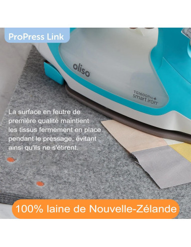 Pro Press Link Oliso 35 cm x 35 cm expandable wool ironing mat