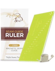 Madam Sew magnetic sewing guide ruler with sewing guide