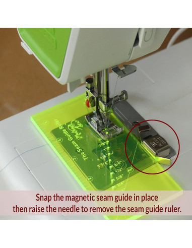 Madam Sew magnetic sewing guide ruler with sewing guide