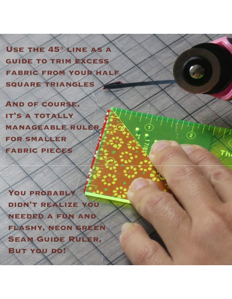 Madam Sew magnetic sewing guide ruler with sewing guide
