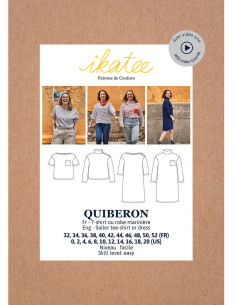 Quiberon T-shirt or Marinière Dress Pattern - Ikatee 2