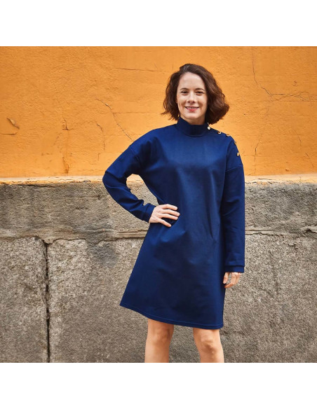 Quiberon T-shirt or Marinière Dress Pattern - Ikatee
