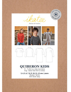 Quiberon Kids T-shirt or Marinière Dress Pattern - Ikatee 2