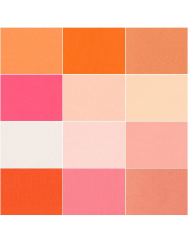 Fat Quarter Bundles Kona - Melon Ball