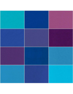 Fat Quarter Bundles Kona - Peacock 2