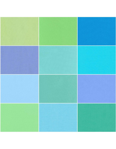 Fat Quarter Bundles Kona - Mermaid Shores