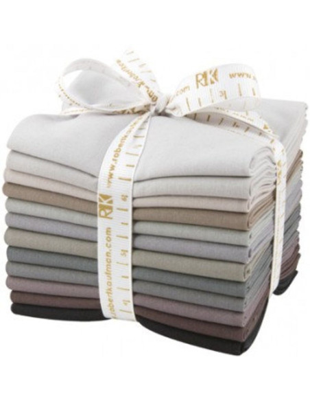 Fat Quarter Bundles Kona - Gray Area