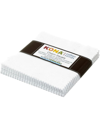 Charm Squares Kona - White 42