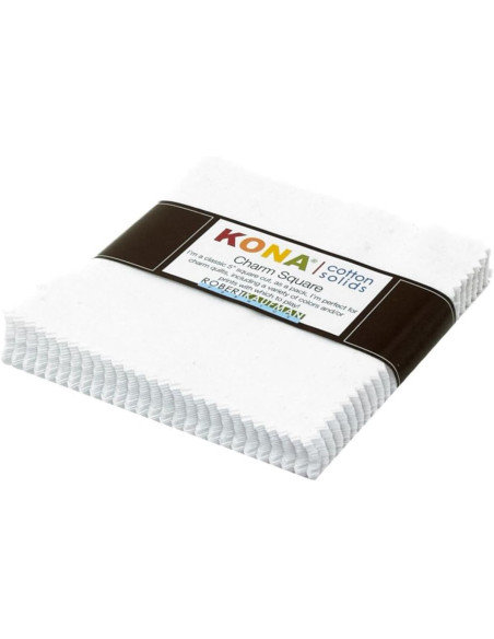 Charm Squares Kona - White 42