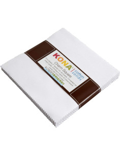 Charm Squares Kona - White 42 2