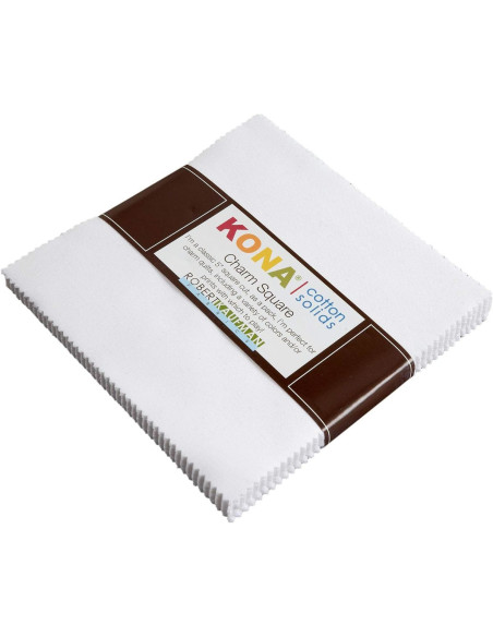 Charm Squares Kona - White 42