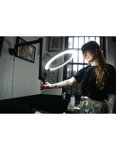 Daylight Aura Ring Light on Arm