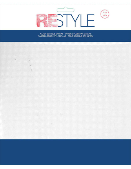 Soluble canvas fabric Restyle