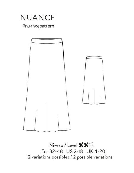 Nuance Skirt Pattern - Atelier Scämmit