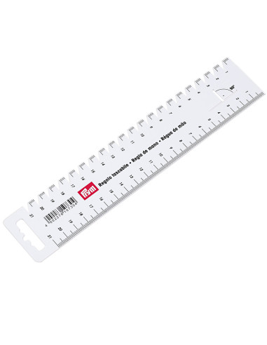 Prym ruler for pleats and hems
