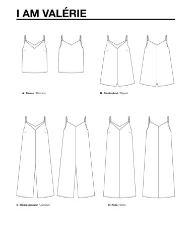 Valérie Jumpsuit and Dress Pattern - I am patterns