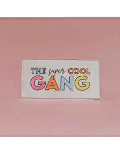 Set of 6 woven labels - The super cool GANG 2