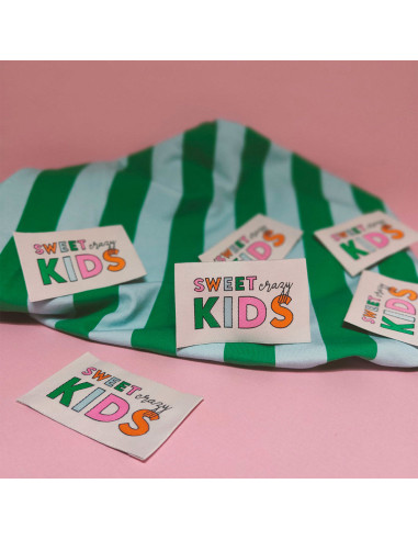Set of 6 woven labels - Recreational mix