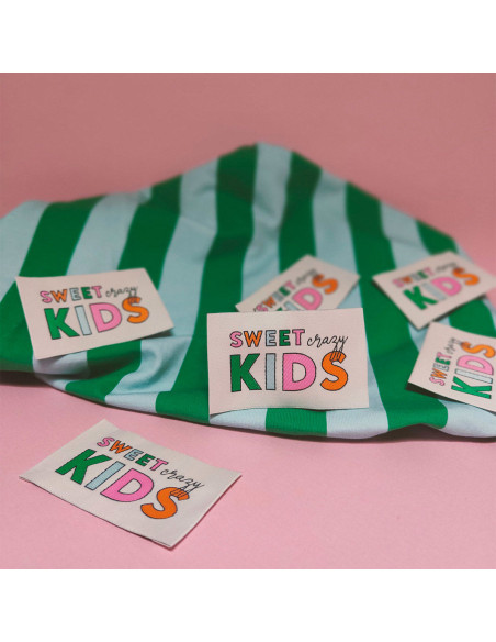 Set of 6 woven labels - Recreational mix