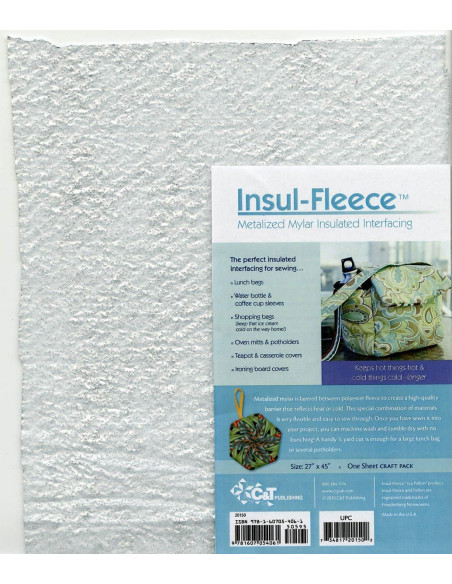 Aluminum thermal insulation film silver - 68 cm x 114 cm