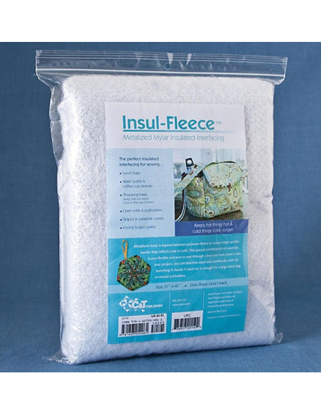 Aluminum thermal insulation film silver - 68 cm x 114 cm
