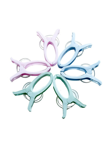 Set of 6 extra-large quilting clips Jumbo Madam Sew