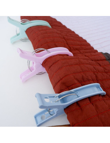 Set of 6 extra-large quilting clips Jumbo Madam Sew