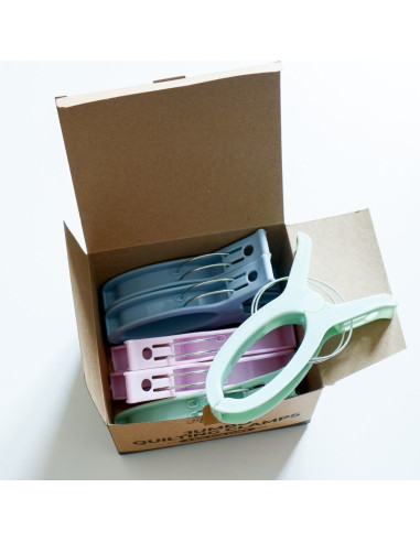 Set of 6 extra-large quilting clips Jumbo Madam Sew