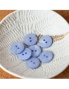 Sparkle Button 2 Holes - Cloud