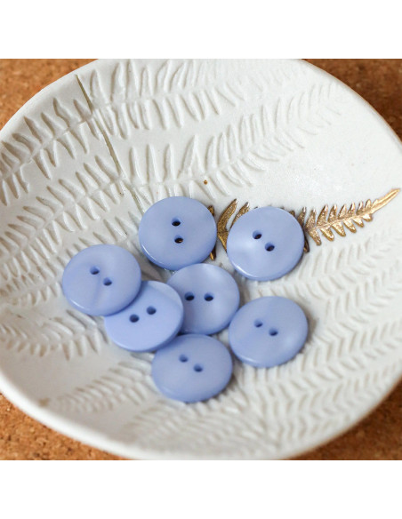 Sparkle Button 2 Holes - Cloud
