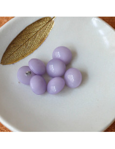 Half-sphere button with tail - Lilac