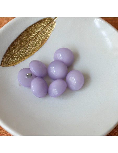 Half-sphere button with tail - Lilac