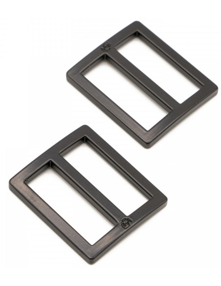 Set of 2 sliding loops 28 x 25 mm black