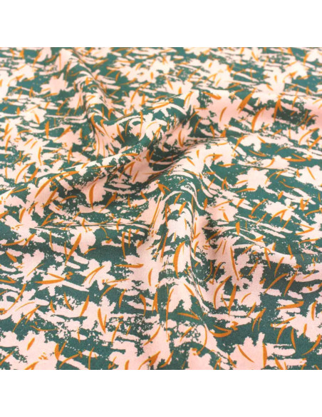 Viscose poplin fabric Chalk eucalyptus - Églantine & Zoé