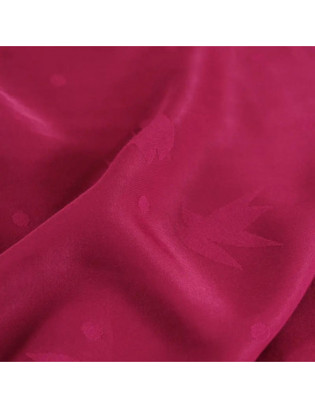 Magenta pink Streli viscose jacquard fabric - Églantine & Zoé