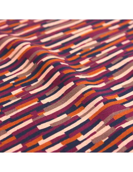 Roc Blue Viscose Poplin Fabric - Églantine & Zoé