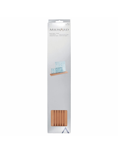 Wooden rack with 5 slots for rulers