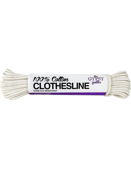 Natural braided cotton rope 6 mm x 30.5 meters The Gypsy Quilter