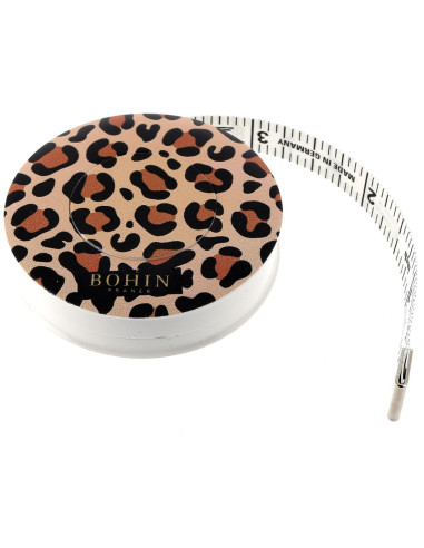 Tape measure with sewing pattern 150 cm Leopard Bohin