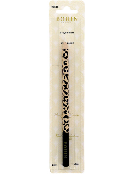 Leopard Chalk Pencil Bohin - White