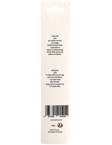 Leopard Chalk Pencil Bohin - White