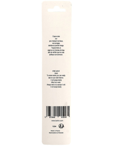 Leopard Chalk Pencil Bohin - Black