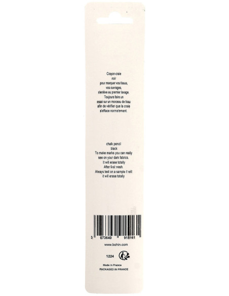 Leopard Chalk Pencil Bohin - Black