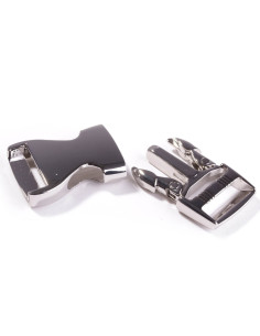 25 mm metal banana buckle - Silver