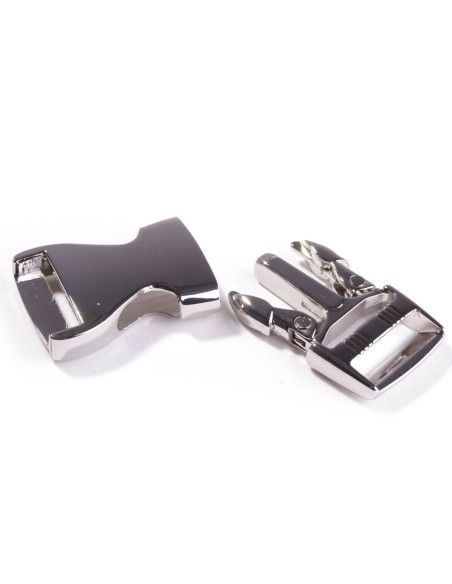25 mm metal banana buckle - Silver