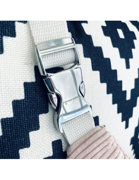 25 mm metal banana buckle - Silver